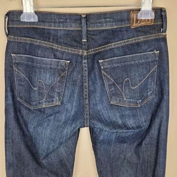Citizens Of Humanity Size 28 Elson Medium Rise Straight Leg Cropped Blue - Picture 5 of 12
